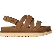 Ugg UGGtil kvinder. 1175122 Goldenstar Gleam sandaler i læder, brune (39), Fast, Ruskind, Velcro, Casual