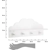 Atmosphera hvid vægholder Cloud med hylde