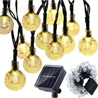 Saska Garden solcellelampe haveguirlande solcellekæde 6 m 40 LED