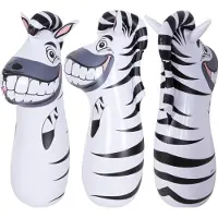 JILONG Oppustelig Boksedukke til Børn (Zebra) – Model 53089 Tumling Boksebold