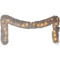 Springos dekorativ guirlande til jul 270 cm, 26 LED, hvid