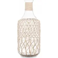Giftdeco Gift Decor dekorativ flaske i fletning med snor