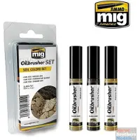 Vallejo Ammo Oilbrusher-set – Soil Colors Set