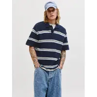 Jack & Jones Bluser & t-shirts 'JORMaine' natblå / dueblå / pastelblå / hvid