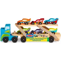 Melissa & Doug Wooden Vehicles Carrier 806254 Bil Tiy