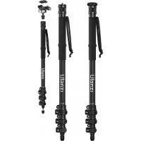 Ulanzi professionelt monopod 130 cm + hoved til DSLR-/kamera-/telefon T069