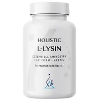 Holistic L-lysin 500 mg 90 vegetabilske kapsler