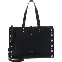 Liu Jo Liu Jotil kvinder. AA6223-ES031 Stor sort tote bag med nitter (OSFA), Casual, Polyuretan