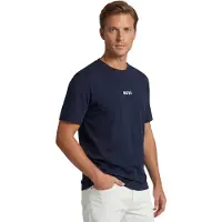 BOSS Relaxed-fit T-shirt med lagdelt logoprint