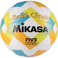 MIKASA SYMAG Fjernlager: Beach Classic strandvolleybold hvid/gul/blå BV543C-VXA-LG (5)