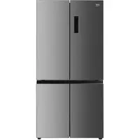 Beko GNO46623MXPN - Køleskab/fryser - frans dør-bundfryser - bredde: 79 cm - dybde: 73 cm - højde: 180 cm - 466 liter - Klasse D - kæledyrs-inox