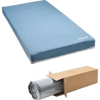 Vevor Hospitalsengmadras, 204 kg belastning, trykfordelende langtidspleje Medicinsk flerlagsskummadras, vandtæt til behandling af liggesår Plejehjem og hjemmepleje, 914 x 2030 x 153 mm