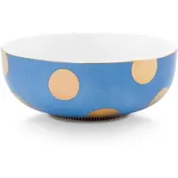 Pip studio Set/2 Bowls Dot Blue 15cm