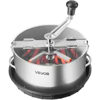 Vevor Manuel Knopbladtrimmer, 300 mm Reaper Bowl-knoptrimmer med rustfri stålklinger, visuel skæring, våd og tør hydroponisk skæremaskine med bakke, snoet spin-snit til planteknopper og blomster