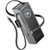 EcoFlow RAPID 25K 170W - 2x Indbyggede 100W USB-C-kabler - 25000 mAh