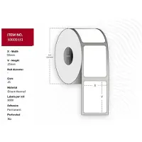 Capture - Permanent klæbemiddel - topbelagt - hvid - 56 x 25 mm 24000 etikette(r) (24 rulle(r) x 1000 boks - etiketter