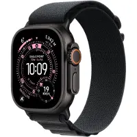 Apple Watch Ultra 3 GPS + Cellular 49mm Black Titanium Case with Black Alpine Loop - Large