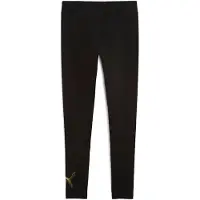 Puma ESS METALLIC Leggings Women, Clothing, Black/Metallic Gold, S