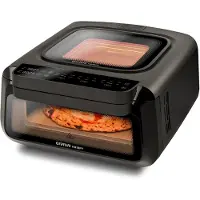 24hShop G3 Ferrari Krispy elektrisk pizzaovn 2100 W / 3-i-1 pizzaovn med frituregryde / pizzaovn med grill