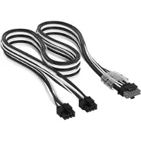 Corsair Elite Premium Individually Sleeved 2x 8-Pin to PCIe 12V-2x6 600W (Type 4) - Sort