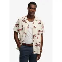Superdry Superdrytil mænd. M4011136A Cabana Poolside Shirt hvid (L), Casual, Bomuld, Korte ærmer