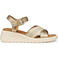 Geox Dame Melciona Sandaler Lyse Guld/Papyrus Lt Gold/Papyrus
