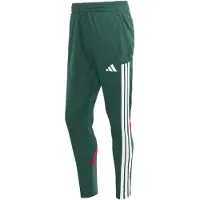 Adidas Sportsbukser 'TIRO' mørkegrøn / rød / hvid