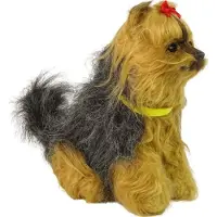 Leantoys interaktiv hund Yorkshire terrier York plusket med lyd, bevæger sig