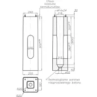 Rosa Fundament beton B-50 311150