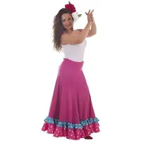 Creaciones Llopis Sevillansk Fuchsia Danse Dragt