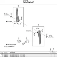 Shimano Fc-en500 Venstre Pedalarm