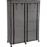 5 Five tekstilskab til tøj 118x48x168 cm sort