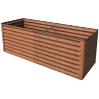 PRIMEYARD 120 x 60 x 60 cm Højbed, cortenstål, rust-optik