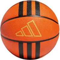 Adidas Basketbold - 3S Rubber X3 - Orange/Sort - - 6 - Bolde