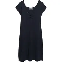Superdry Superdrytil kvinder. W8012110A Sweetheart-kjole i marineblå (S), Casual, Bomuld, Korte ærmer