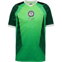 Nike Fodboldtrøje 'Nigeria Home' grøn / neongrøn / lysegrøn / hvid