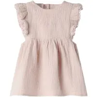 Lil´ Atelier Piger Fulina Kortærmet Kjole Peach Whip