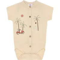 Hust and Claire Body - Musselin - Bertil - Sandshell - - 2 år (92) - Body K/Æ