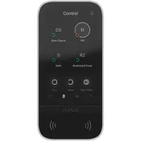 Ajax Baseline - Tastatur - berøringsskærm - trådløs - Jeweller - 868 - 868.6 MHz - hvid