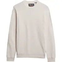 Superdry Superdrytil mænd. M6110681A Pullover Texture beige (3XL), Casual, Bomuld