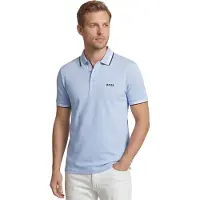 BOSS Poloshirt i bomuldspiqué med logodetaljer