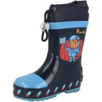 Playshoes Gummistøvler 'Die Maus Weltraum' marin / lyseblå / orange / rustrød