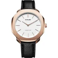 D1 Milano Herreur SSLL04 Super Slim Hvid/Læder Ø36 mm
