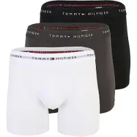 Tommy Hilfiger Underwear Boksershorts mørkegrå / sort / hvid