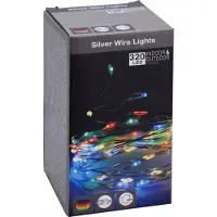 Christmas Decoration Julelampesæt batteri-ledningsgirlande 320 LED multicolor