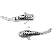 Dive Silver Small Whale Shark øreringe