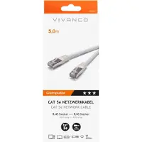 Vivanco VVITLAN5E50WT, 5 m, Cat5e, RJ-45, RJ-45, Hvid