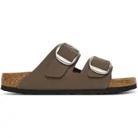 Birkenstock Birkenstocktil kvinder. 1032081 Sandaler Arizona Big Buckle (Smal pasform) brun (42), Fast, Spænder, Casual, Gråt