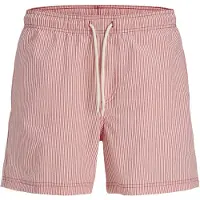 Jack & Jones Badeshorts 'JPSTMaui Ocean' melon / hvid