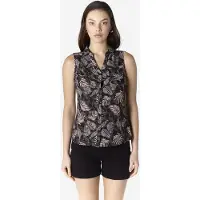 KOROSHI Bluse lysebrun / taupe / sort